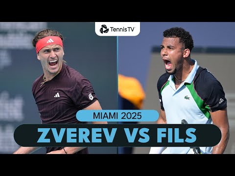 BLOCKBUSTER Alexander Zverev vs Arthur Fils Match 🔥 | Miami 2025 Highlights