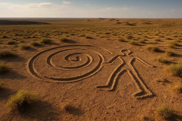 Avslöjande av de antika mysterierna kring geoglyferna i Kyzylkum-öknen
